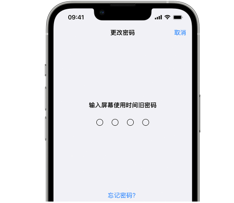 赵西垸林场iPhone屏幕维修分享iPhone屏幕使用时间密码忘记了怎么办 