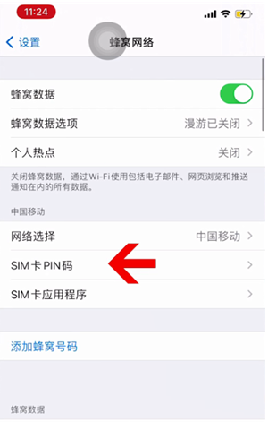 赵西垸林场苹果14维修网分享如何给iPhone14的SIM卡设置密码 