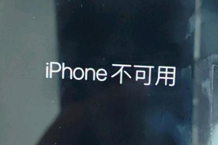 赵西垸林场苹果服务网点分享锁屏界面显示“iPhone 不可用”如何解决 